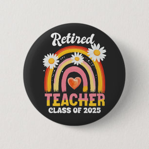 Badge Rond 5 Cm Classe D'Enseignant Retraité De 2025 Enseignants R