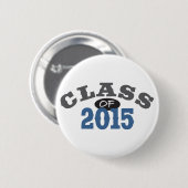 Badge Rond 5 Cm Classe du bleu 2015 (Devant & derrière)