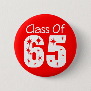 Badge Rond 5 Cm Classe du bouton 1965