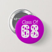 Badge Rond 5 Cm Classe du bouton 1968 (Devant & derrière)