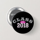 Badge Rond 5 Cm Classe du rose 2018 (Devant & derrière)