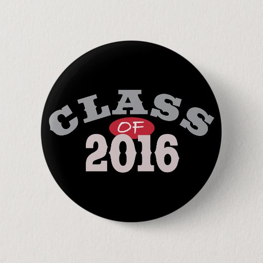 Badge Rond 5 Cm Classe du rouge 2016 (Devant)