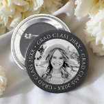 Badge Rond 5 Cm Classe Grad de 20XX Simple moderne photo personnal<br><div class="desc">Ce design simple et moderne est composé de typographie serif et d'ajouter une photo personnalisée.</div>