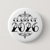 Badge Rond 5 Cm Classe Tat de 2026 Graduation (Devant)