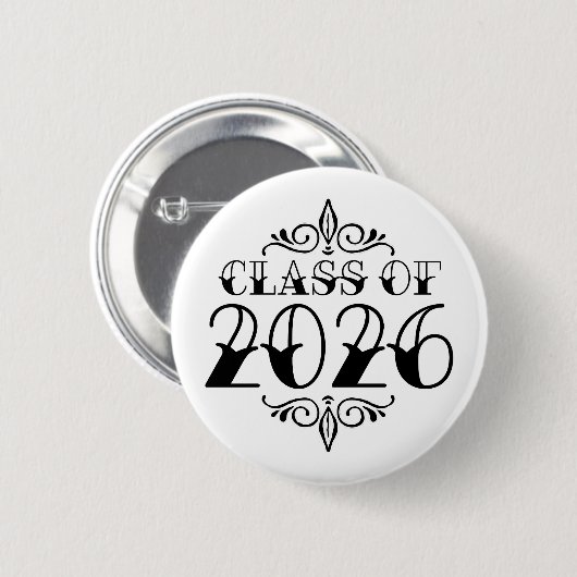 Badge Rond 5 Cm Classe Tat de 2026 Graduation (Devant & derrière)