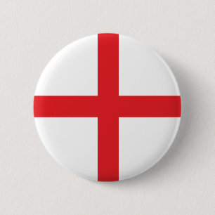 Badge Rond 5 Cm Classic England Flag - St. George’s Cross