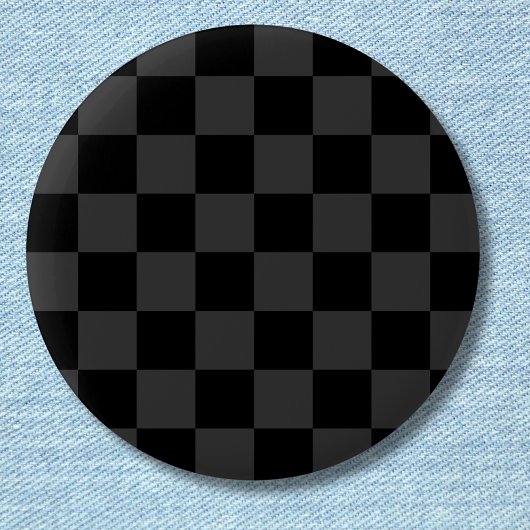 Badge Rond 5 Cm Classic moderne noir & fumée noir tableau de bord 