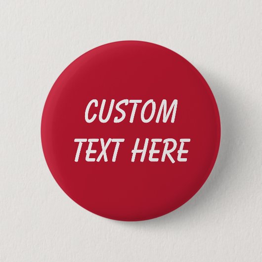 Badge Rond 5 Cm Classic solide Vrai rouge (Devant)