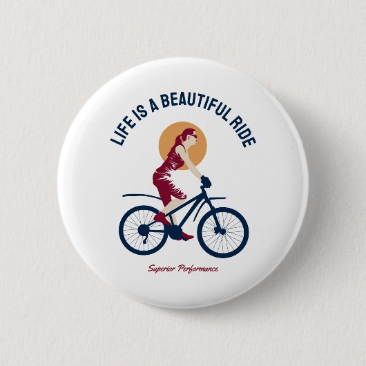 Badge Rond 5 Cm Classy rider (Devant)