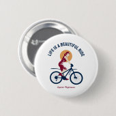 Badge Rond 5 Cm Classy rider (Devant & derrière)