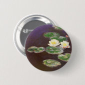 Badge Rond 5 Cm Claude Monet - nénuphars (Devant & derrière)