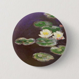 Badge Rond 5 Cm Claude Monet - nénuphars