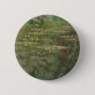 Badge Rond 5 Cm Claude Monet Nénuphars ou l'étang de l'eau