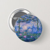 Badge Rond 5 Cm Claude Monet - Nymphes d'eau (Devant & derrière)