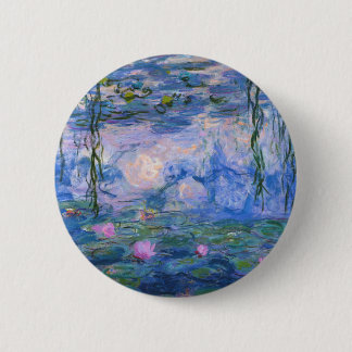 Badge Rond 5 Cm Claude Monet - Nymphes d'eau