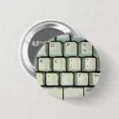 Badge Rond 5 Cm Clavier de machine à écrire (Devant & derrière)