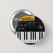 Badge Rond 5 Cm Clavier électronique (Devant & derrière)