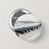 Badge Rond 5 Cm Clavier numérique pour piano (Devant & derrière)
