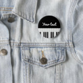 Badge Rond 5 Cm Clavier pour piano (En situation)