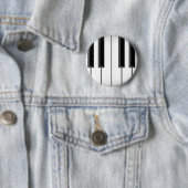 Badge Rond 5 Cm Clavier / Touches de piano : (En situation)