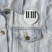 Badge Rond 5 Cm Clavier / Touches de piano : (En situation)
