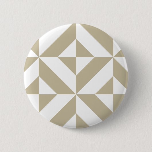 Badge Rond 5 Cm Clay Geometric Deco Cube Pattern (Devant)