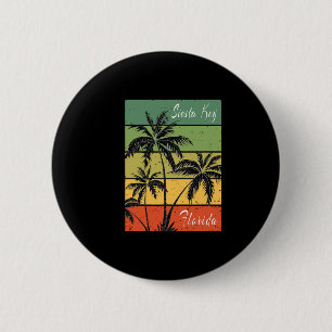 Badge Rond 5 Cm Clé de Sieste Floride Coucher de soleil Vintage So