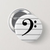 Badge Rond 5 Cm Clef basse (Devant & derrière)