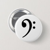 Badge Rond 5 Cm Clef basse (Devant & derrière)