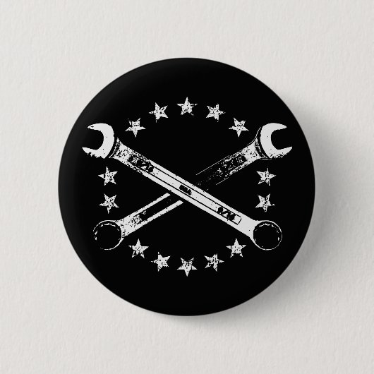 Badge Rond 5 Cm Clés 517 de croix (Devant)
