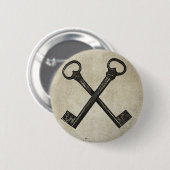Badge Rond 5 Cm Clés croisées (Devant & derrière)