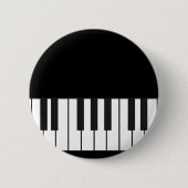 Badge Rond 5 Cm Clés de piano (Devant)