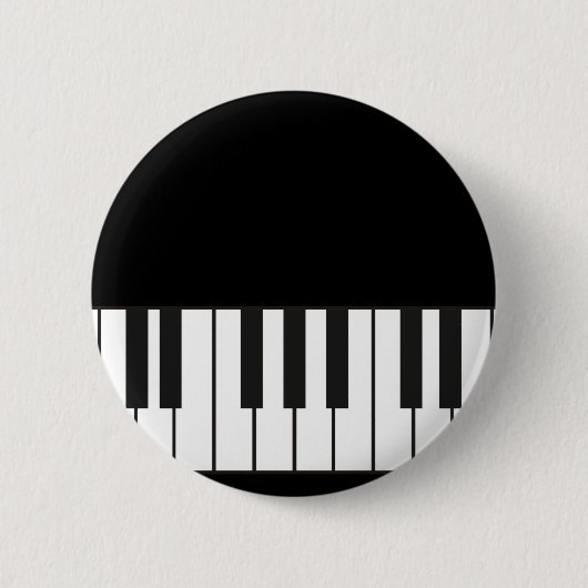 Badge Rond 5 Cm Clés de piano (Devant)