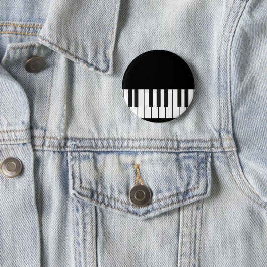 Badge Rond 5 Cm Clés de piano (En situation)