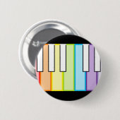 Badge Rond 5 Cm clés de piano (Devant & derrière)
