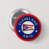 Badge Rond 5 Cm Cleveland Ohio (Devant & derrière)