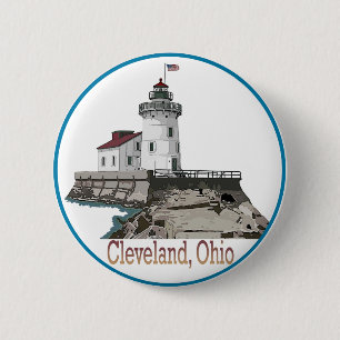 Badge Rond 5 Cm Cleveland Ohio