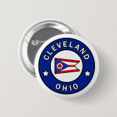 Badge Rond 5 Cm Cleveland Ohio (Devant & derrière)