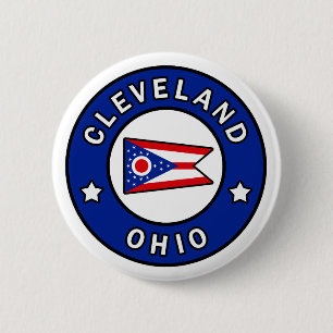 Badge Rond 5 Cm Cleveland Ohio