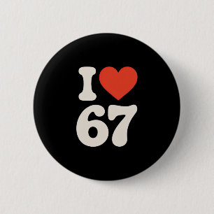 Badge Rond 5 Cm Clic 67 Mème - J'aime Six Sept