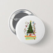 Badge Rond 5 Cm Clic Joyeux Noël (Devant & derrière)