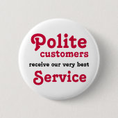 Badge Rond 5 Cm Clients polis (Devant)