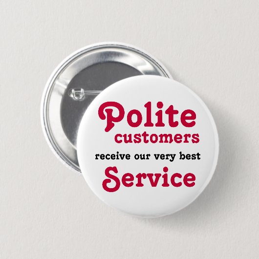 Badge Rond 5 Cm Clients polis (Devant & derrière)