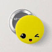 Badge Rond 5 Cm Cligner de l'oeil (Devant & derrière)