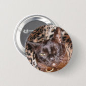 Badge Rond 5 Cm Cligner de l'oeil le bouton birman (Devant & derrière)