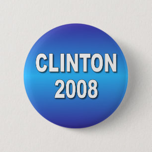 Badge Rond 5 Cm Clinton 2008