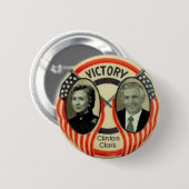 Badge Rond 5 Cm Clinton et Clark (Devant & derrière)