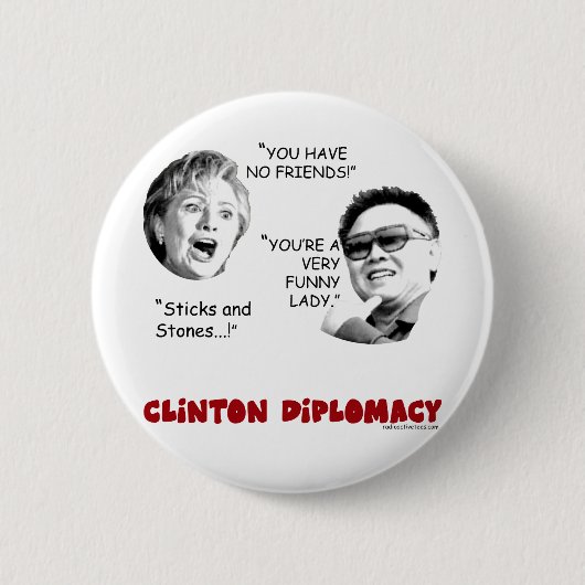 Badge Rond 5 Cm clintondiplomacy2 (Devant)