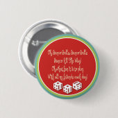 Badge Rond 5 Cm cloches de bunco, cloches de bunco (Devant & derrière)