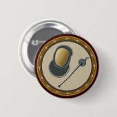 Badge Rond 5 Cm Clôture (Devant & derrière)